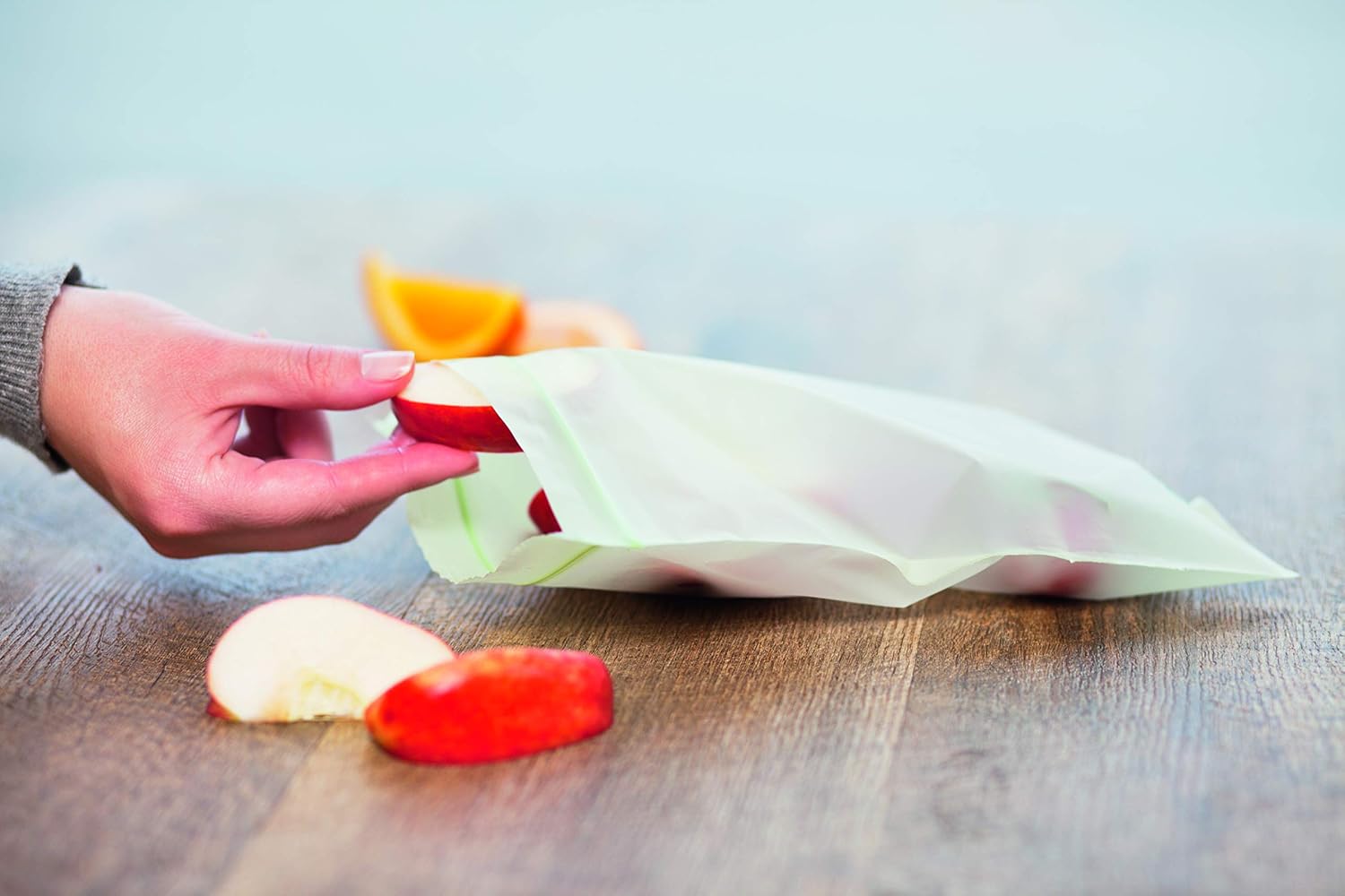 BioBag 100% Certified Compostable Resealable Sandwich Bags, 25 Count, Perfect for Lunches, Snacks, and On The Go Green - Image 4