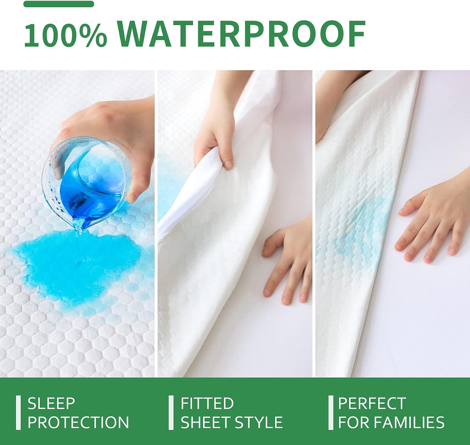 Moonsea Twin XL Mattress Protector, Eco-Friendly, 3D Air Smooth Fabric, Breathable, Noiseless, Deep Pocket, Waterproof - Image 4
