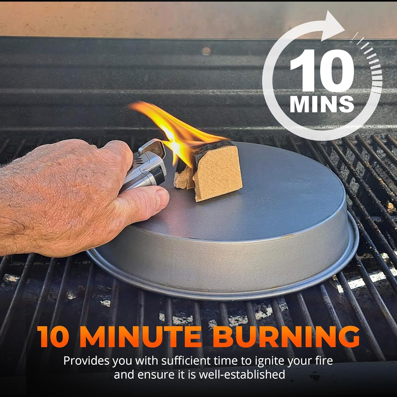 Eco-Friendly Fire Starter - Natural Pine Fire Starter for Campfires, Fireplace, Outdoor Fire Pit, and Grill - 24 Squares - Firestarter for Outdoor fire, Grill, Wood Stove, BBQ with 10 min Burn time… - Image 6