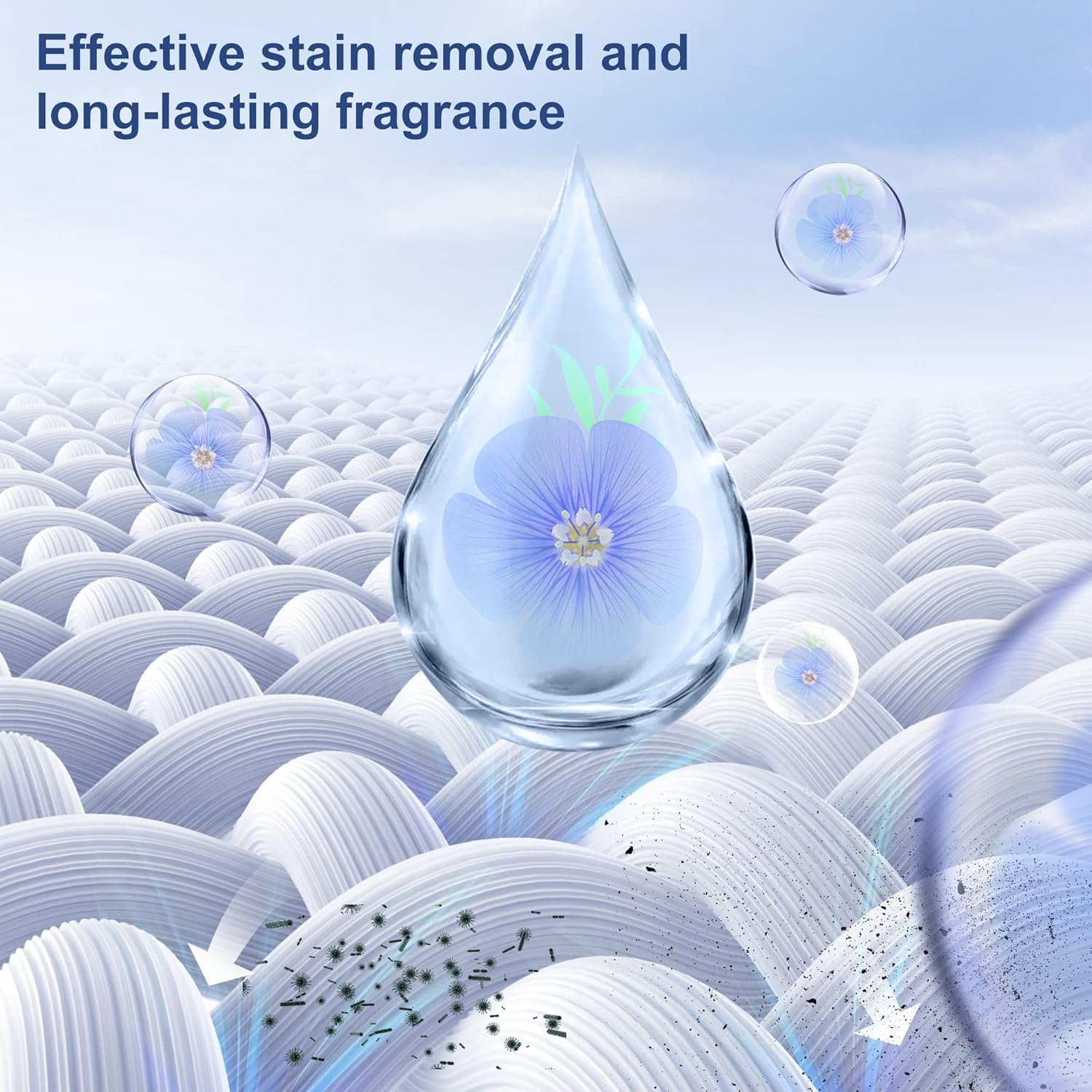 Laundry Detergent Sheets 200 Sheets, Fragrance-Free, Eco-Friendly, Plastic-Free, Hypoallergenic, Liquidless Washing Supplies for Dorm Travel Camping, 200 Loads - Image 3