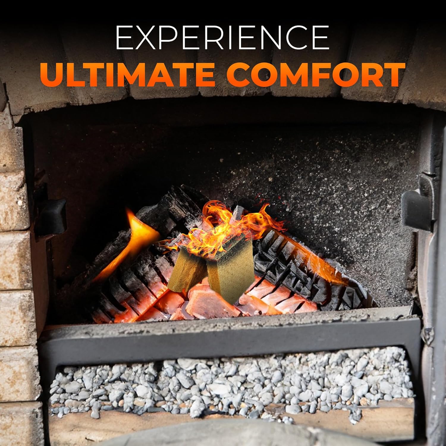 Eco-Friendly Fire Starter - Natural Pine Fire Starter for Campfires, Fireplace, Outdoor Fire Pit, and Grill - 24 Squares - Firestarter for Outdoor fire, Grill, Wood Stove, BBQ with 10 min Burn time… - Image 7